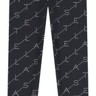 Girls Black Logo Leggings, 1, hi-res