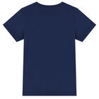 Boys Navy Blue Logo T-Shirt, 1, hi-res
