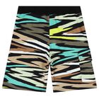 Boys Boys Multi-Coloured Zigzag Logo Shorts, 1, hi-res