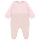 Baby Girls Pink & Gold Logo Babygrow Gift Set, 1, hi-res