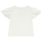 Girls White & Lilac Floral Tulle Skirt Set, 2, hi-res