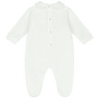 Baby Boys Ivory & Blue Geo Map Babygrow, 1, hi-res