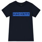 Boys Navy Blue Logo T-Shirt, 1, hi-res