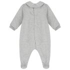 Grey Teddy Bear Logo Babygrow Gift Set, 5, hi-res
