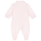 Baby Girls Pink Floral Babygrow, 1, hi-res