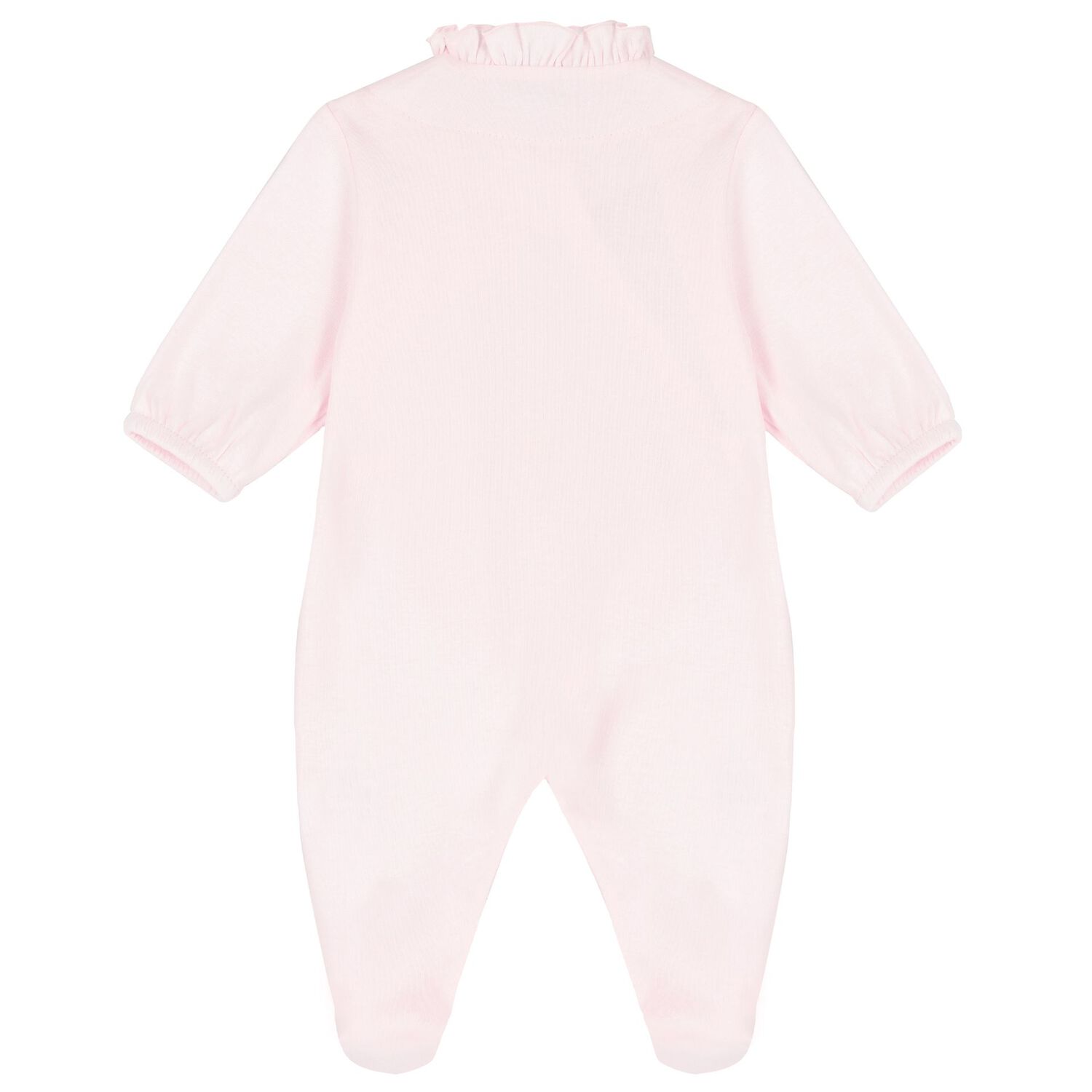 Baby Girls Pink Floral Babygrow, 1, hi-res