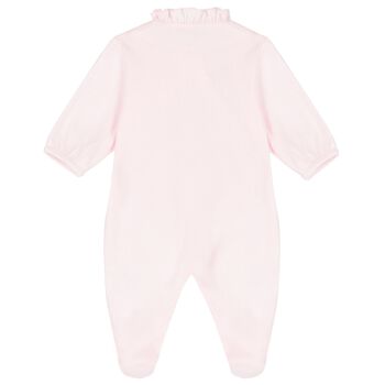 Baby Girls Pink Floral Babygrow