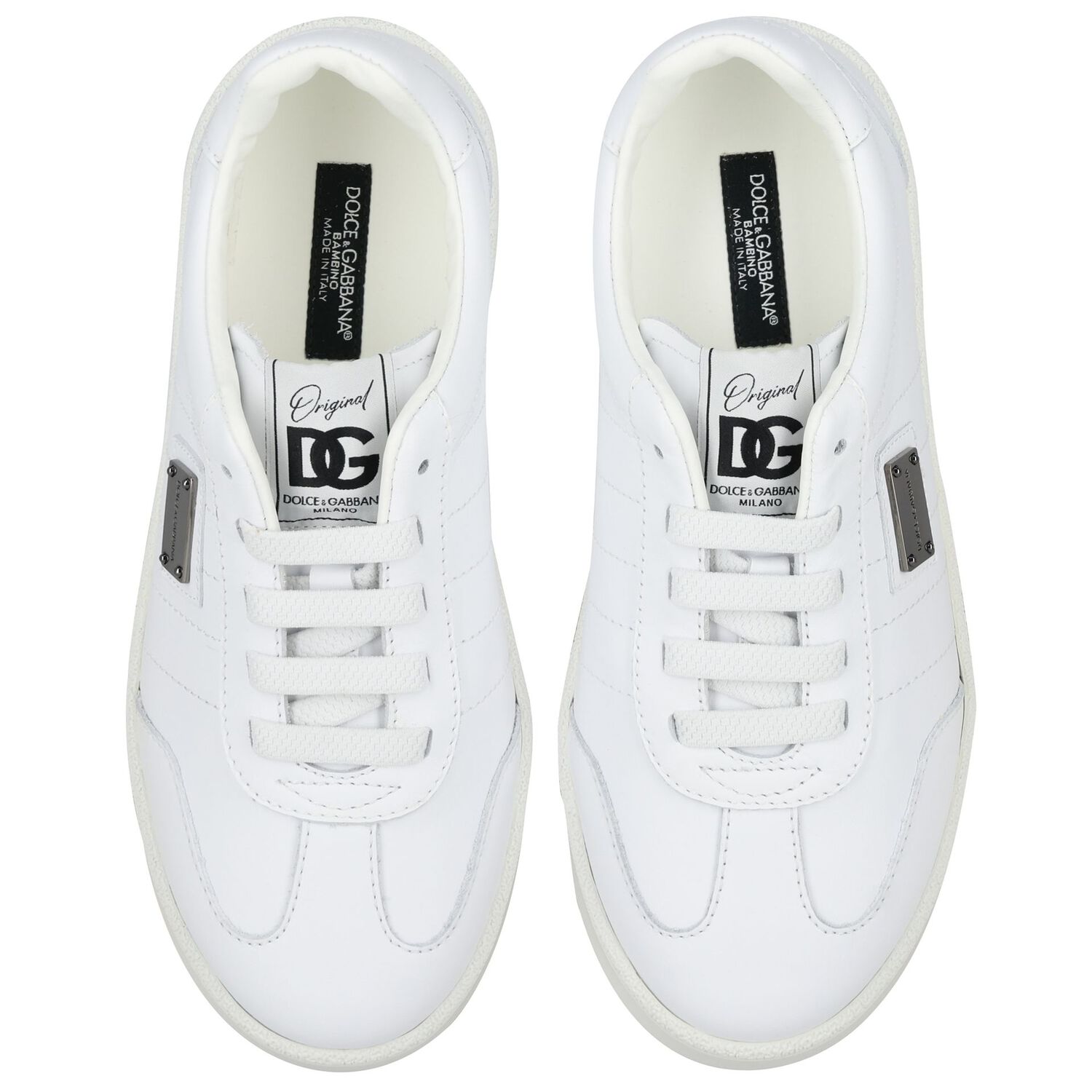 White Logo Trainers, 1, hi-res