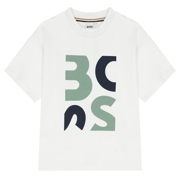Boys White Logo T-Shirt