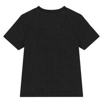 Younger Boys Black Logo T-Shirt