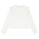 Girls Ivory Long Sleeve Top, 1, hi-res