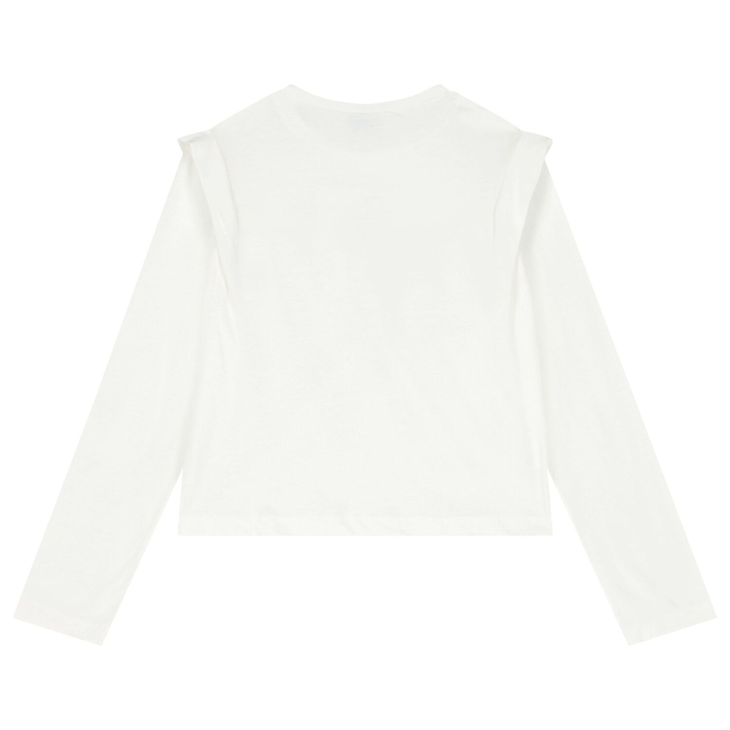 Girls Ivory Long Sleeve Top, 1, hi-res image number null