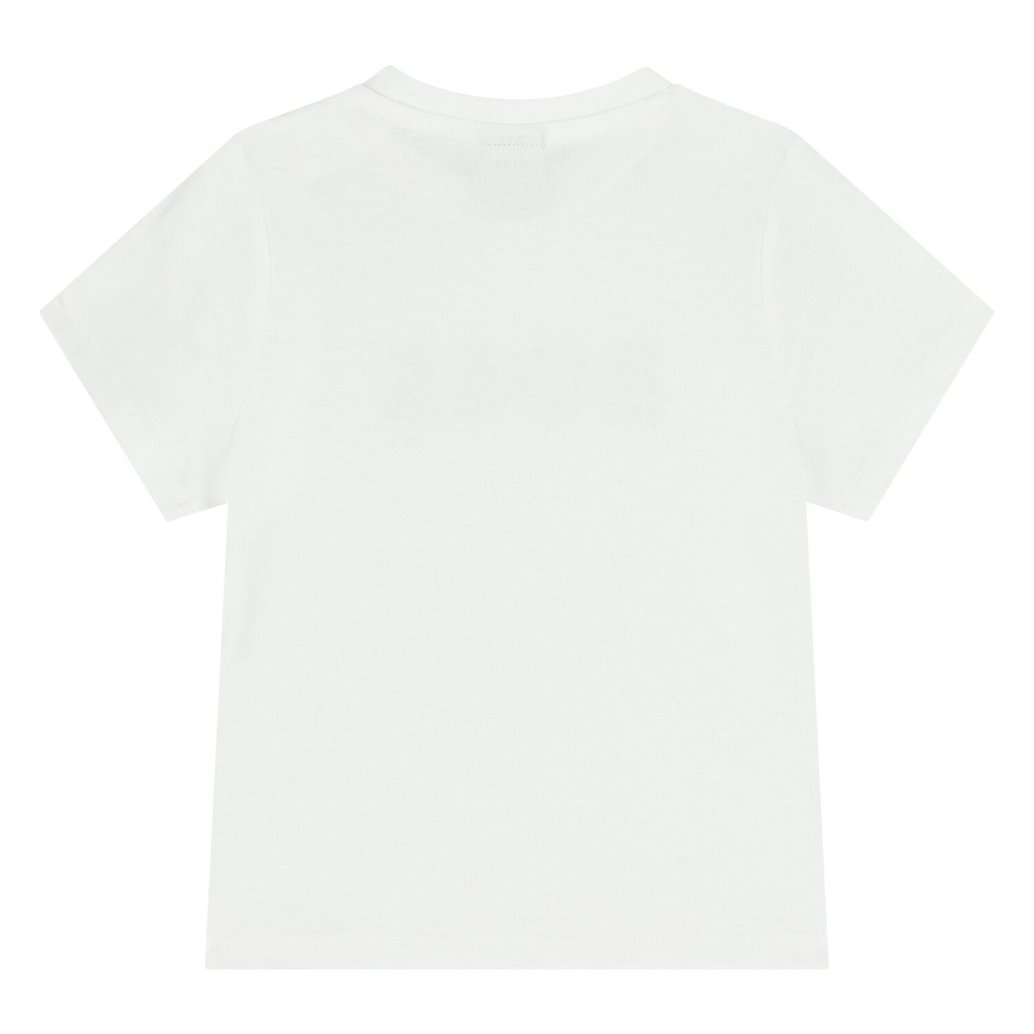 Younger Boys White Logo T-Shirt, 2, hi-res