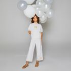 Girls Ivory Logo T-Shirt, 1, hi-res