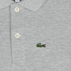 Boys Grey Logo Polo Shirt, 7, hi-res
