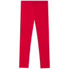 Girls Red Logo Leggings, 2, hi-res