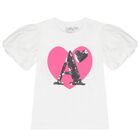 Girls White & Pink Heart Tulle Skirt Set, 1, hi-res