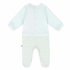 Baby Boys Blue & Gold Logo Babygrow, 3, hi-res