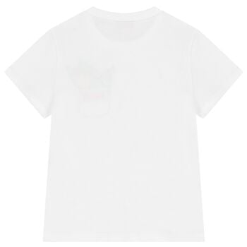 Girls White Logo T-Shirt             
