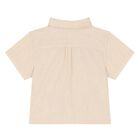 Younger Boys Beige Logo Shorts Set, 1, hi-res