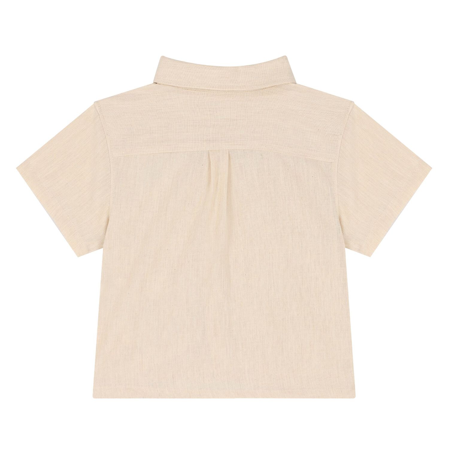 Younger Boys Beige Logo Shorts Set, 1, hi-res