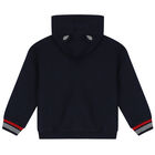 Younger Boys Red, Navy Blue & Grey 3 Piece Tracksuit, 1, hi-res