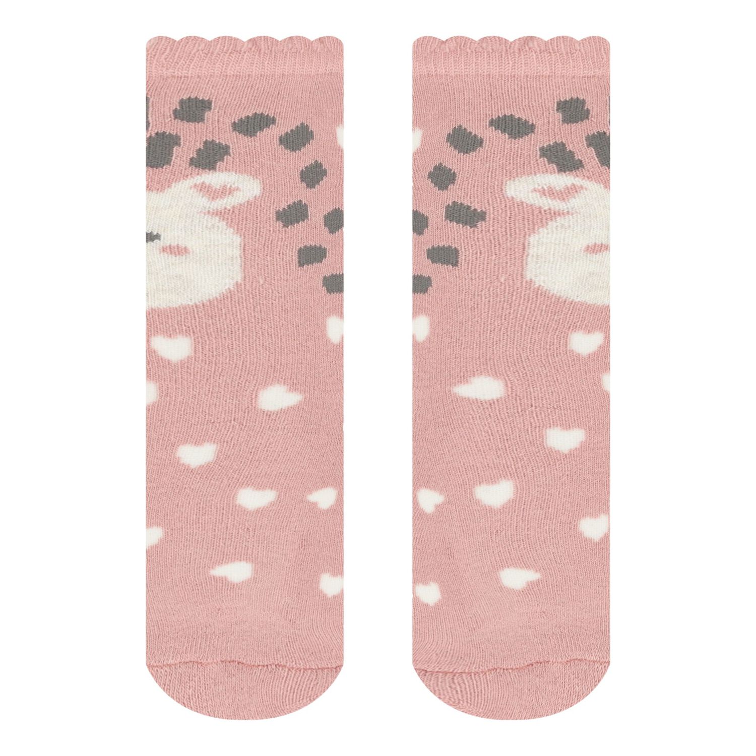 Baby Girls Pink Animal Socks, 1, hi-res image number null