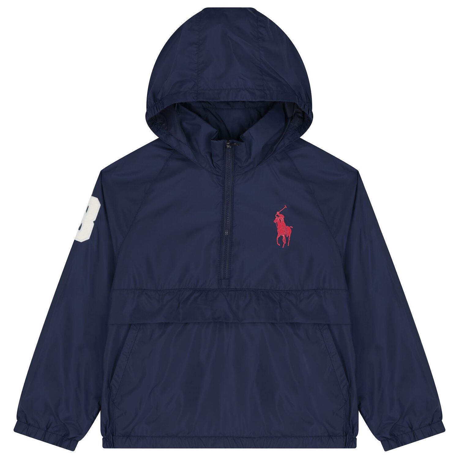 Boys Navy Blue Pony Logo Jacket, 1, hi-res