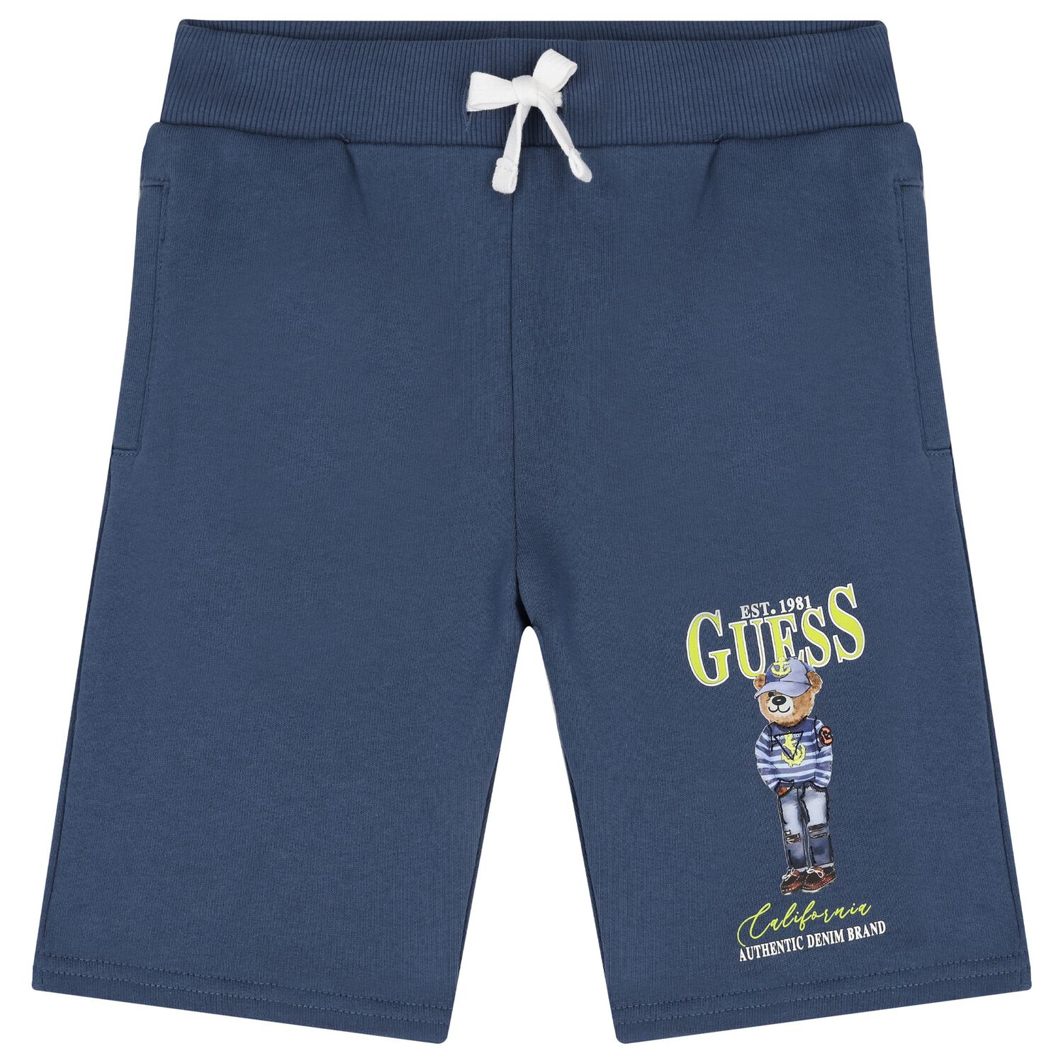 Boys Blue Teddy Bear Shorts, 1, hi-res image number null