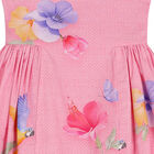 Girls Pink Floral Dress, 1, hi-res
