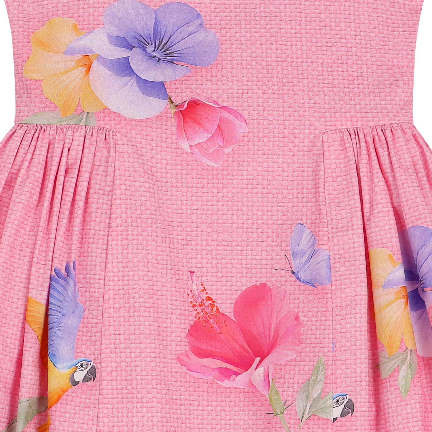 Girls Pink Floral Dress, 1, hi-res image number null