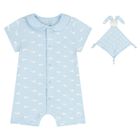 Baby Boys Blue Whale Romper Gift Set, 1, hi-res