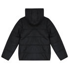 Black Logo Puffer Jacket, 1, hi-res