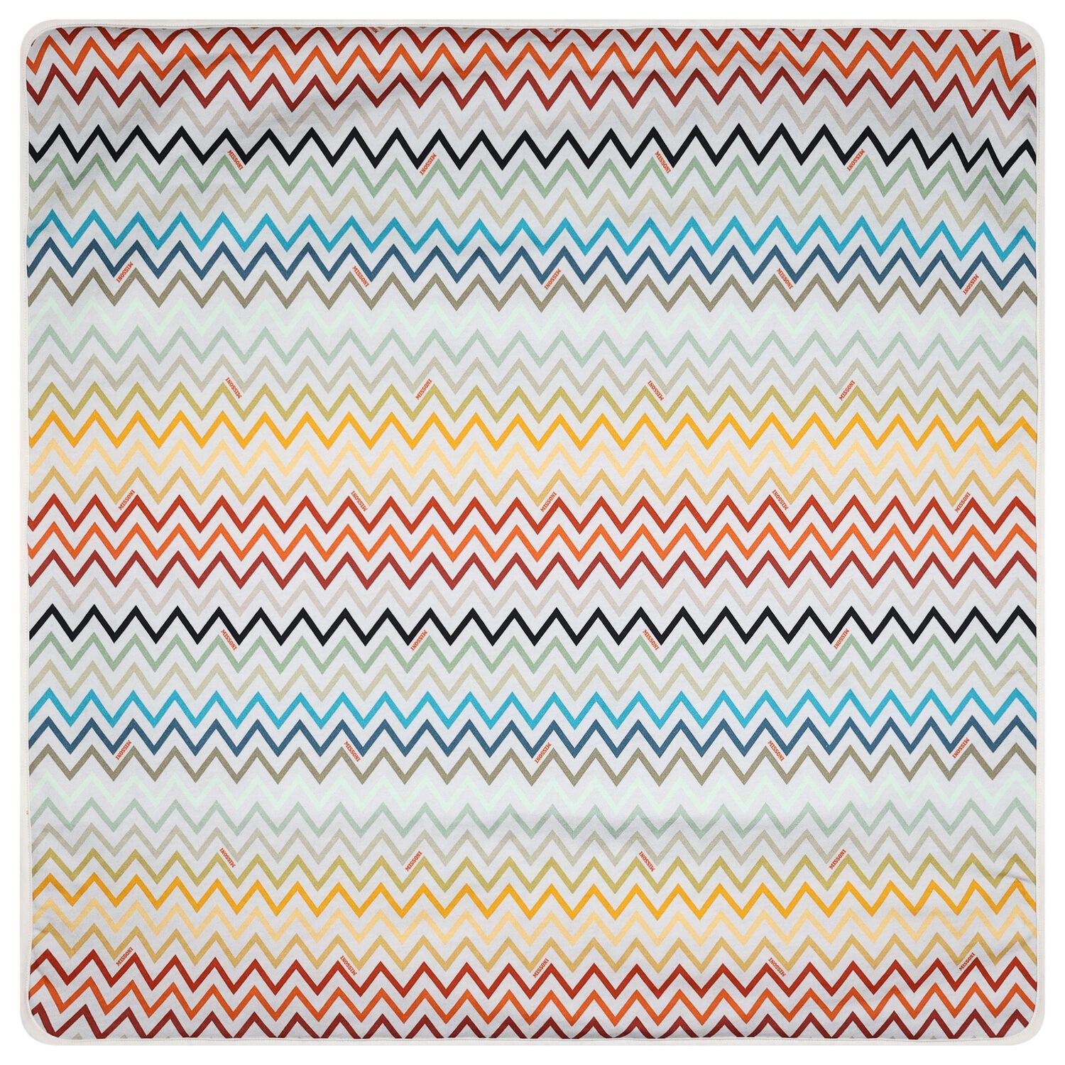 Multi-Coloured Zigzag Baby Blanket, 1, hi-res