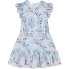 Girls Blue Jewelry Dress, 2, hi-res