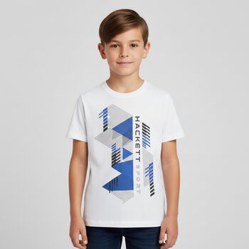 Boys White Logo T-Shirt