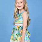 Girls Blue Island Dress, 1, hi-res