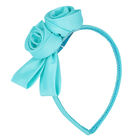 Girls Blue Floral Headband, 2, hi-res