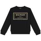 Black & Gold Logo Sweatshirt, 1, hi-res