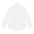 Boys White Logo Shirt, 2, hi-res