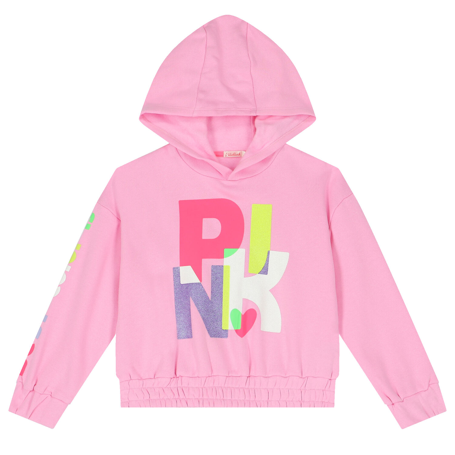 Girls Pink Hooded Top, 1, hi-res image number null