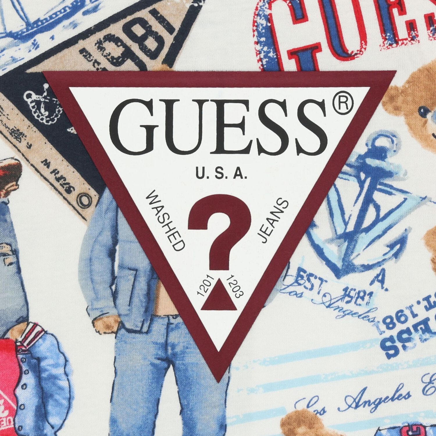 Baby Boys White & Burgundy Logo Shorts Set, 2, hi-res