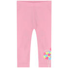 Younger Girls Pink Leggings, 1, hi-res