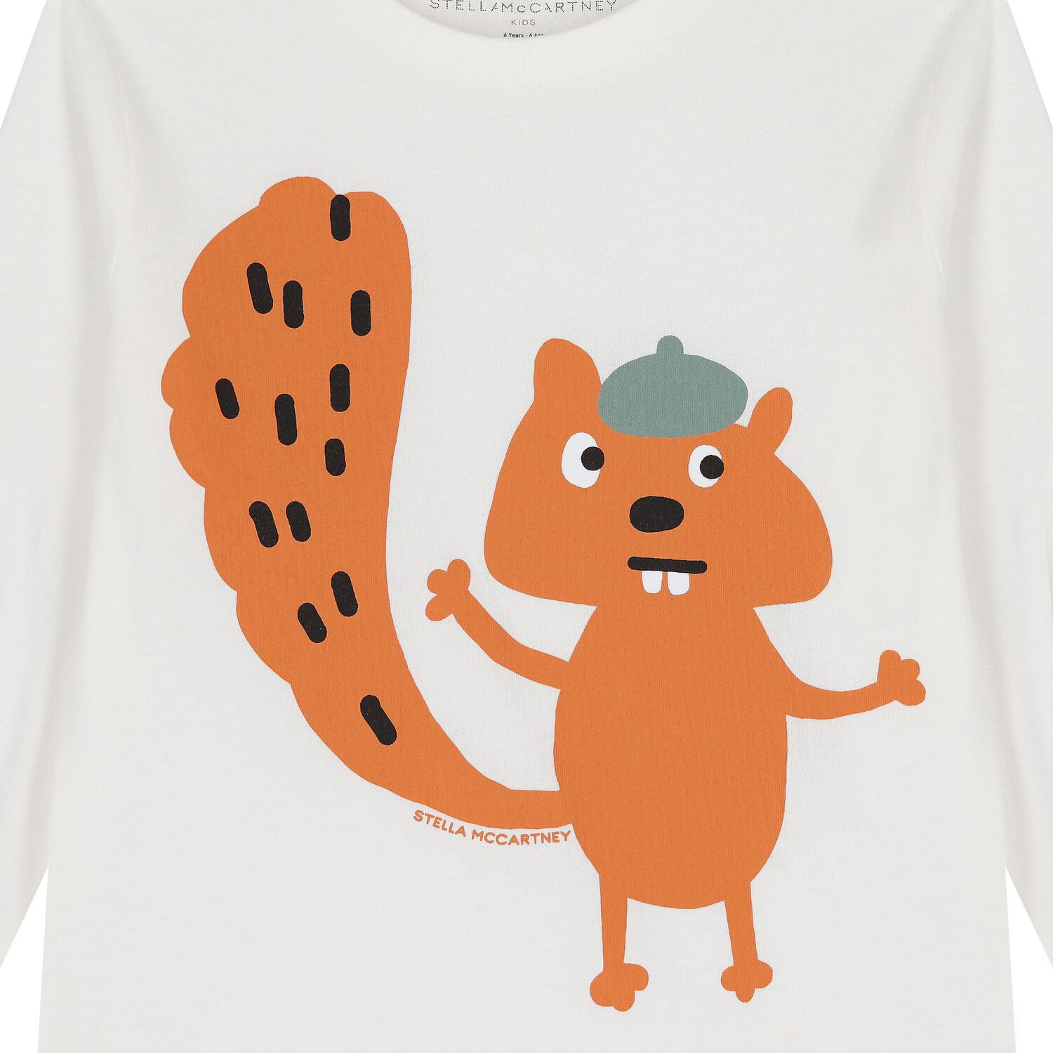 Boys Ivory Squirrel Long Sleeve Top, 1, hi-res