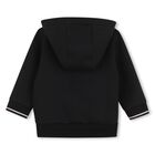Younger Boys Mini Me Black Logo Tracksuit, 1, hi-res