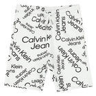 Boys White Logo Shorts, 2, hi-res
