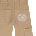 Boys Beige Tiger Trousers, 1, hi-res