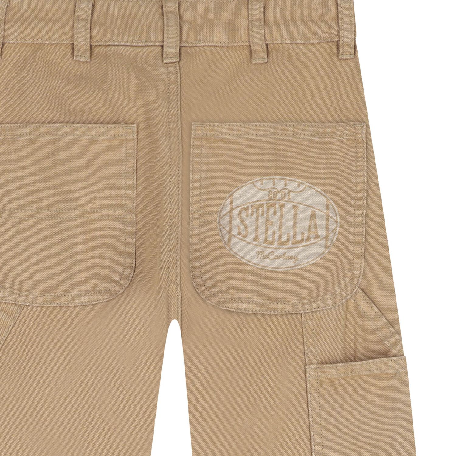 Boys Beige Tiger Trousers, 1, hi-res