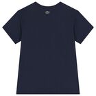 Boys Navy Blue Logo T-Shirt, 1, hi-res