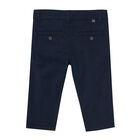 Younger Boys Navy Trousers, 1, hi-res